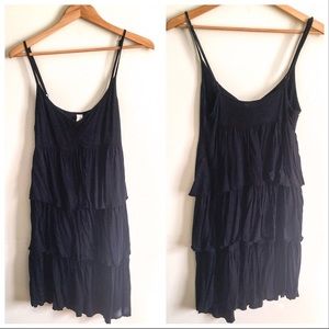 Old Navy | Black Tiered Dress Medium